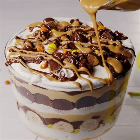 Our best dinner party recipes bottom line. Reeses and banana pudding walk into a bar... 🙊 #delish # ...