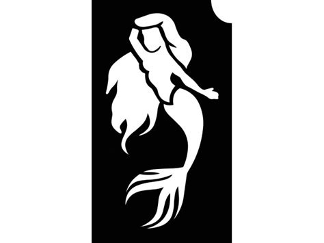 Free Mermaid Stencil Download Free Mermaid Stencil Png Images Free