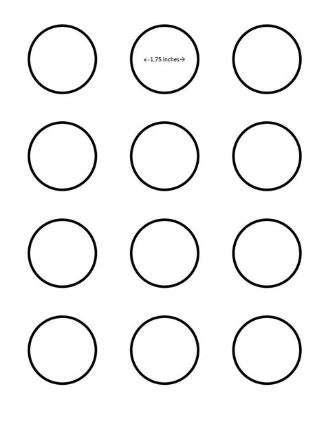 2 inch macaron template, 3 inch and 1.5 inch macaron stencils to print. SugaryWinzy 1.75-inch Macaron Template | Macaron template ...