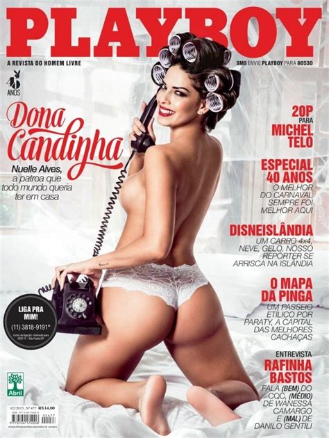 Revista Playbabe Mês de Fevereiro de 2015 Nuelle Alves a Dona Candinha