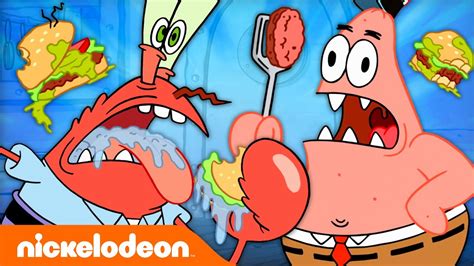 Everyone But Spongebob Cooking Krabby Patties For 20 Minutes 🤔🍔