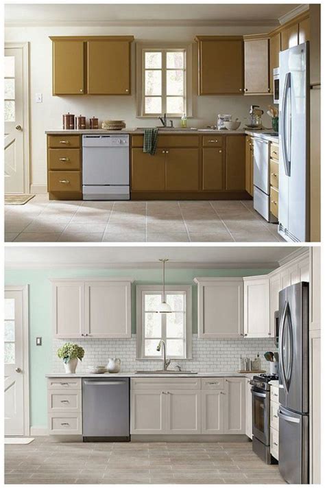 The cupboards in my house were painted white, when i bought it. 21 Kitchen Cabinet Refacing Ideas 2019 (Options To ...