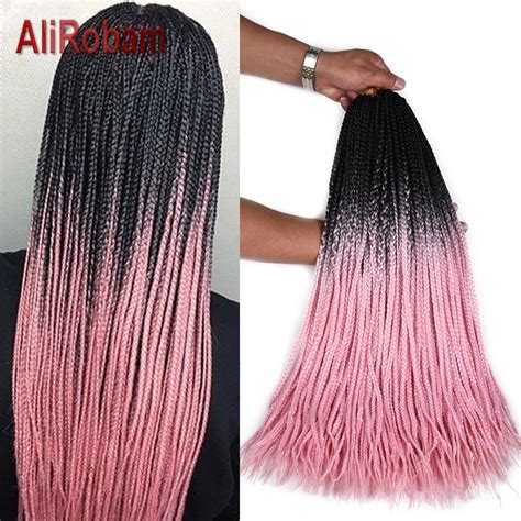 Our licensed cosmetologists consult with our clients about their #hairgoals. AliRobam Crochet Braids Hair Extensions Pure Or Black Pink ...