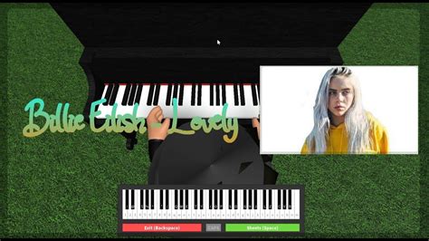 Lovely Billie Eilish Roblox Piano Sheets Youtube