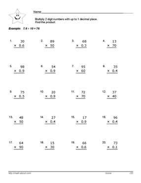 Printable in convenient pdf format. 21 best images about Javale's Math Worksheets on Pinterest | Multiplication practice, 5th grade ...
