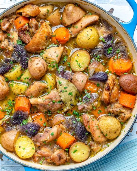 This easy oven chicken stew is delicious, healthy, and really easy to make! Quick + Easy CFC Chicken Stew | Recipe | Stew chicken recipe, Clean food crush, Easy chicken stew
