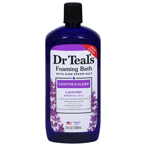 Dr Teals Foaming Bath Soothe And Sleep With Lavender Shop Bubble Bath And Salts At H E B
