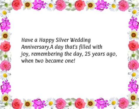 Have Happy Silver Wedding Happy 25th Anniversary Wishes Events Greetings
