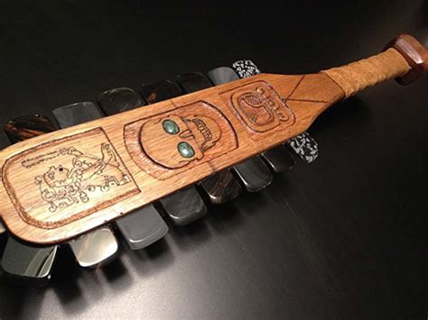 Macuahuitl Aztec Wooden ‘paddles Are Obsidian Swords Sharper Than
