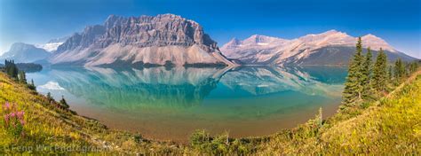 Bow Lake Panorama Banff National Park Alberta Canada A Photo On