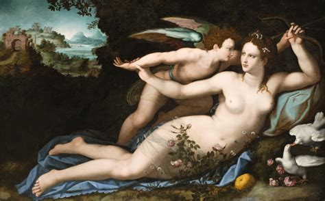 Venus Disarming Cupid By Alessandro Allori USEUM