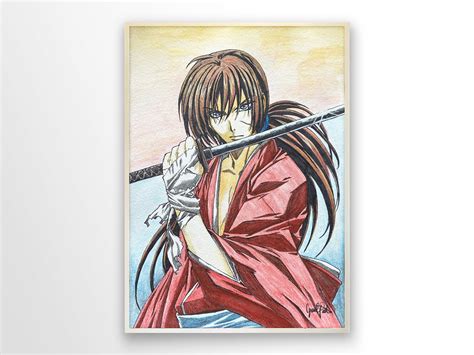 Samurai X Rurouni Kenshin Drawing By Grace Groover On Dribbble