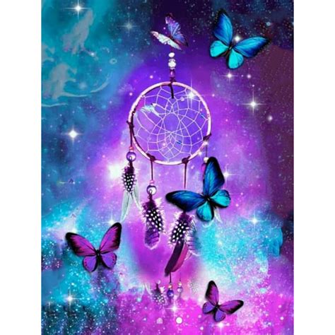 Star Dreamcatcher And Butterflies 5d Diamond Painting
