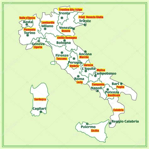 Mapa De Italia Por Regiones Regiones De Italia Images And Photos Finder