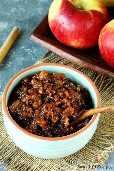 Apple Chutney Recipe Swasthis Recipes