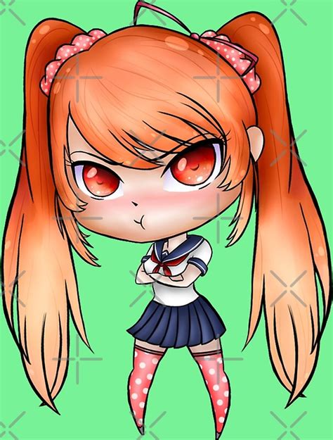 Yandere Simulator Chibi Osana Najimi Uniform 1 Posters By