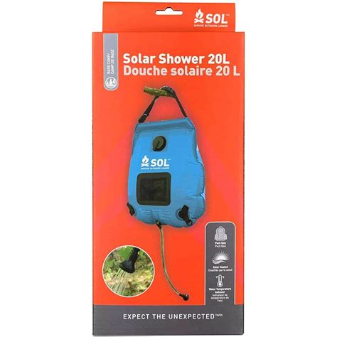 Sol Outdoor Solar Shower 20 Liter Sportsmans Warehouse