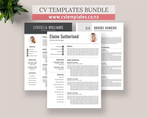 Premium New Zealand Cv Templates Nz