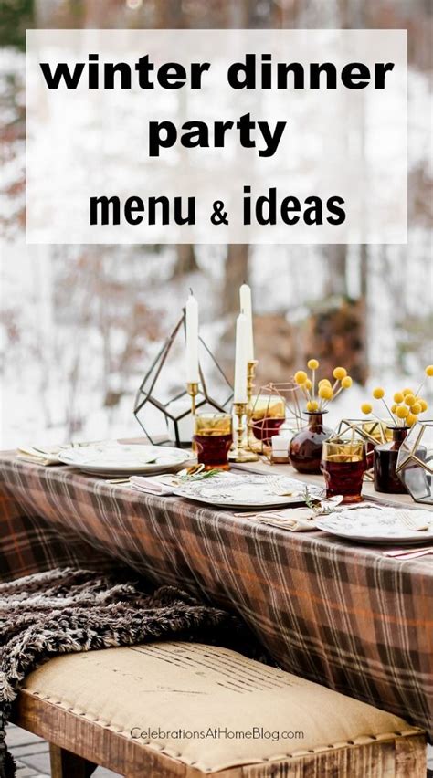 Winter Dinner Party Menu Tablescape For 6 With Photos Artofit