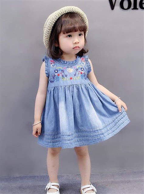 Girls Clothing Dresses Casualbaby Girls Summer Floral Embroidered
