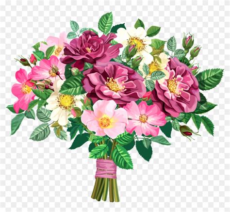 Clipart Flower Bouquet Clipground Of Flower Bouquet Clip Art Free