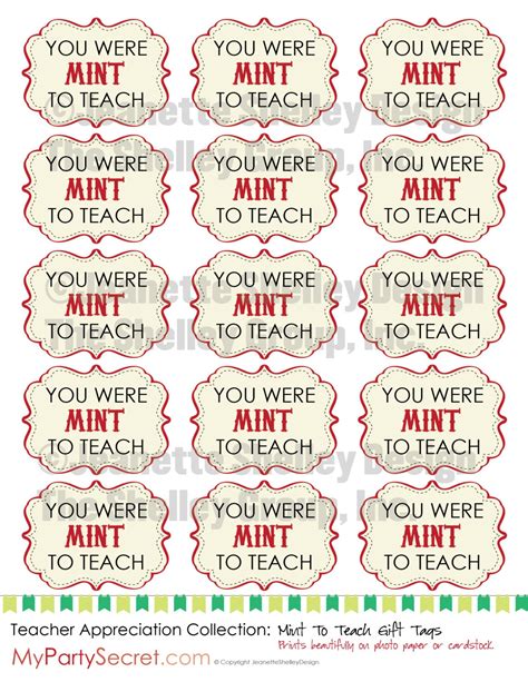 Teacher Appreciation Mint Printable Printable Word Searches