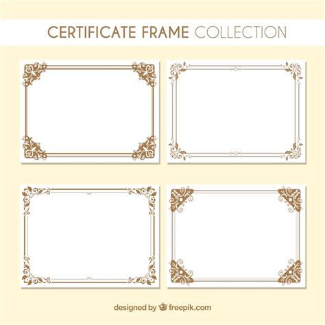 Free Collection Of Certificate Frames Svg Dxf Eps Png Best Free