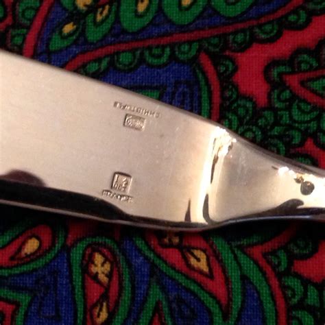 Christofle Cluny Silver Plate Oc Mark Fish Knife From
