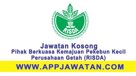 Kerja kosong terbuka risda (pihak berkuasa kemajuan pekebun kecil perusahaan getah) 2016. Jawatan Kosong Kerajaan di Pihak Berkuasa Kemajuan Pekebun ...