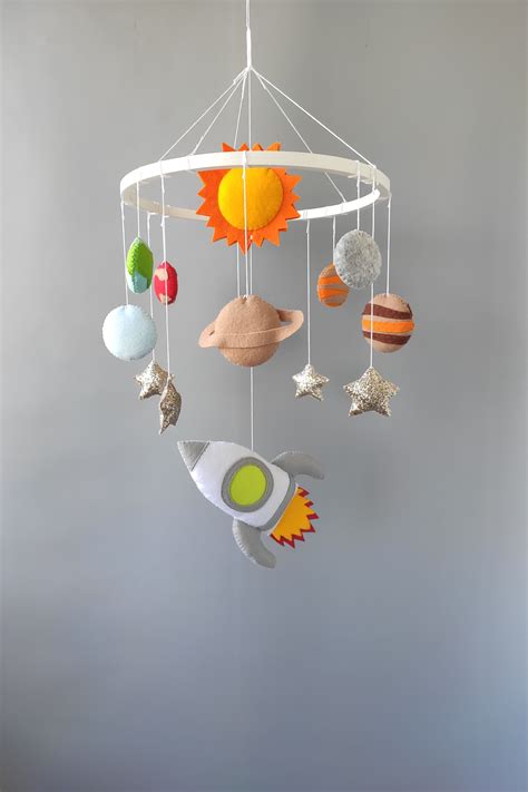 Home D Cor Home Living Baby Shower Gift Planets Mobile For Space Themed Nursery Galaxy Mobile
