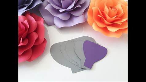 Flower templates are copyrighted & for personal & non profit event use only. How to make paper rose templates by hand / template ...