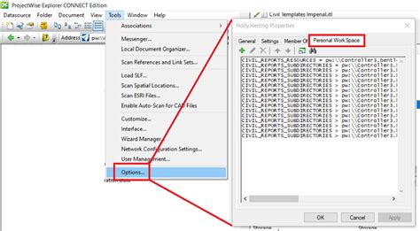 How To Add Userpersonal Variables In Projectwise Explorer Openroads
