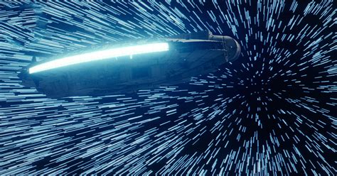 1360x768 Star Wars The Last Jedi Millennium Falcon Hitting Lightspeed