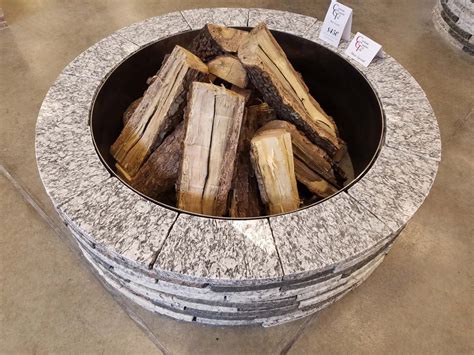 Kits are available in a uniform color or any combination you desire. Recycled-Granite-4ft-fire-pit - Custom Granite and Tile