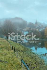 Misty, Village, In, Belgium, Stock, Photos