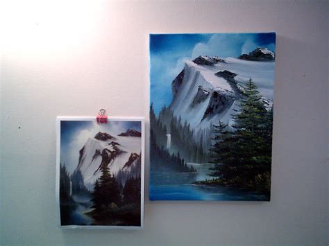 Happy Little Trees Studio Scaling Down The Bob Ross Painting