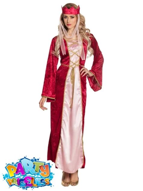 Adult Renaissance Queen Costume Medieval Princess Ladies Fancy Dress Outfit £2899 Picclick Uk