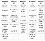 Bodybuilding Training Schedule Pdf Images