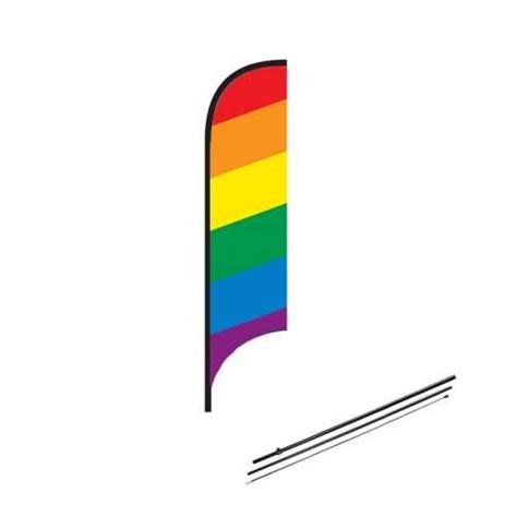 Rainbow Feather Flags The Events Agency Hire