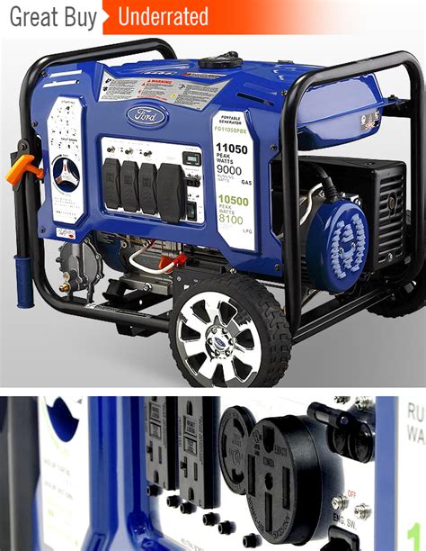 For your toughest power needs, the westinghouse wgen12000df dual fuel portable generator is an ultra duty generator engineered for strength. Review — Ford FG11050PBE Dual-Fuel Generator | Chainsaw ...