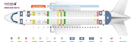 Seat Map Airbus A320 200 Qatar Airways Best Seats In The Plane