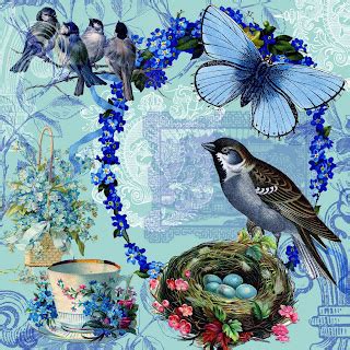 The Artzee Blog Blue Vintage Spring Themed X Inch Printable