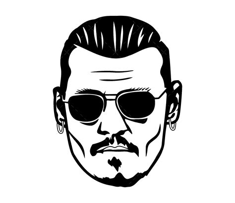 Johnny Depp Coloring Pages Coloring Cool