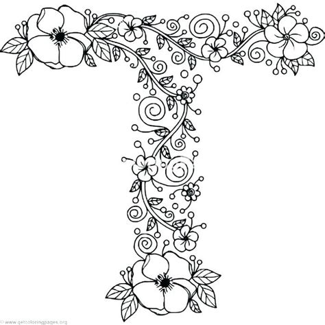 These are your standard letter printables for classwork, arts and crafts, and bulletin boards. Letter T Coloring Pages Alphabet Letter Coloring Pages ...