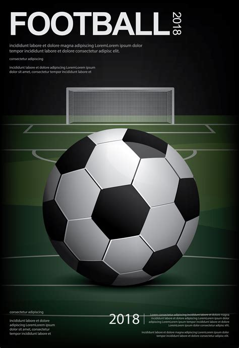 Soccer Football Poster Vestor Illustration 569095 Vector Art At Vecteezy