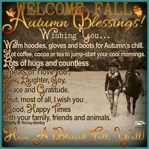 Autumn Blessings Charity M Richey Bentley Inspirational Quotes