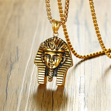 Tutankhamun Golden Pendant Necklace Smart Shop Empire