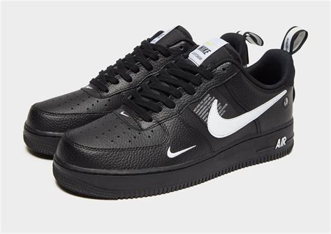 Nike Leather Air Force 1 07 Lv8 Utility Low In Blackwhite Black For