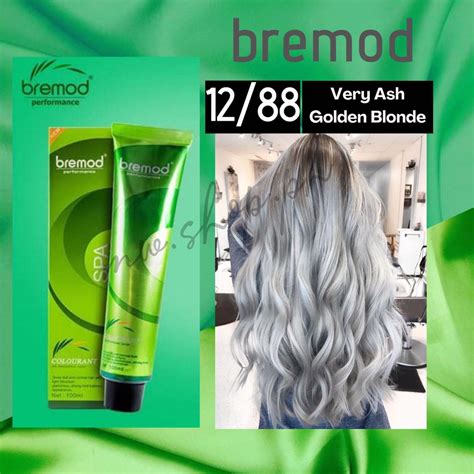 BREMOD Hair Color Ml SET With Oxidizer VERY ASH GOLDEN BLONDE Shopee Philippines
