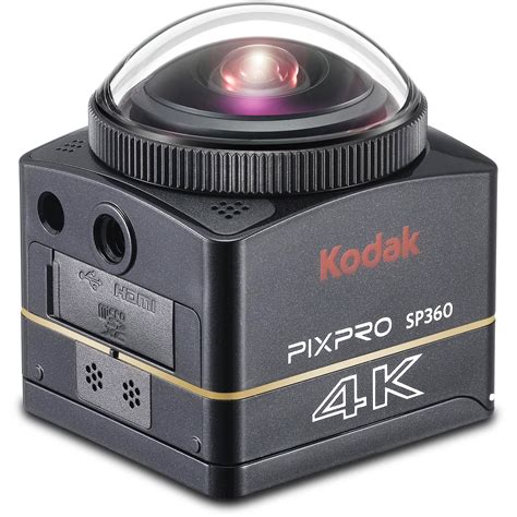 Kodak Pixpro Sp360 4k Action Camera Sp360 4k Bk Bandh Photo Video